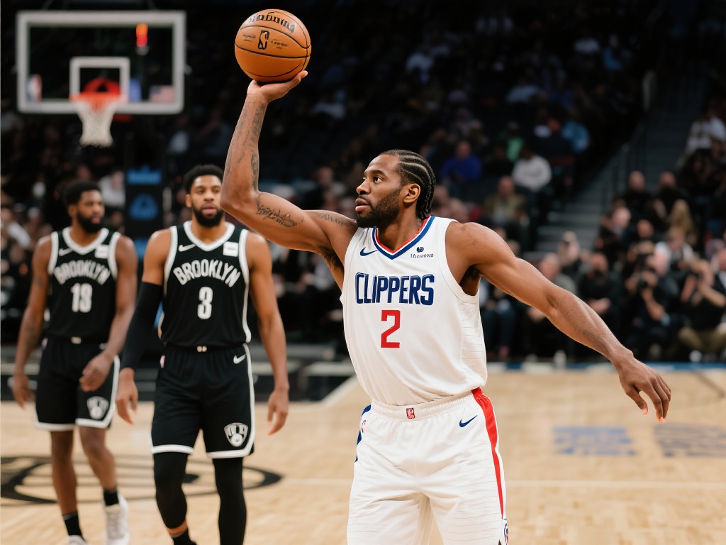 莱昂纳德狂砍31分,快船客场大胜篮网夺佳绩 在众多精彩的NBA对决中,这场快船与篮网